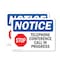 Signmission Telephone Conference Call In Progress Sign With Symbol, 10 in W x Rectangle, Vinyl Decal OS-2PACK-NS-D-710-L-18532 - alternate 1